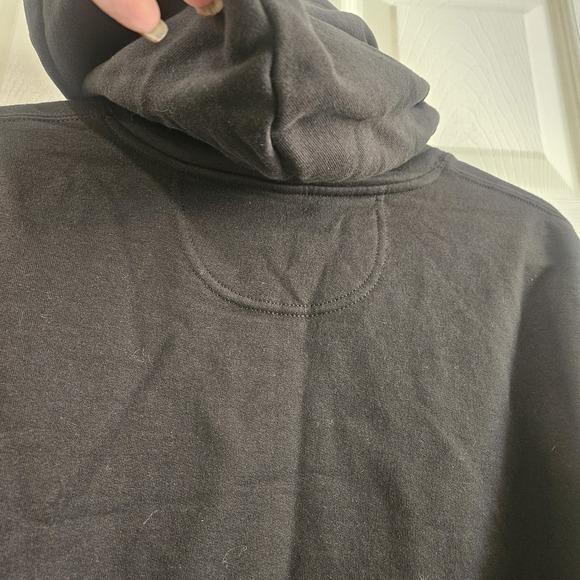 Port & Co New York Distressed-look Black Hoodie - Size XL - NWOT - Picture 9 of 11